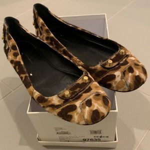 Balenciaga animal print flats - sz 38